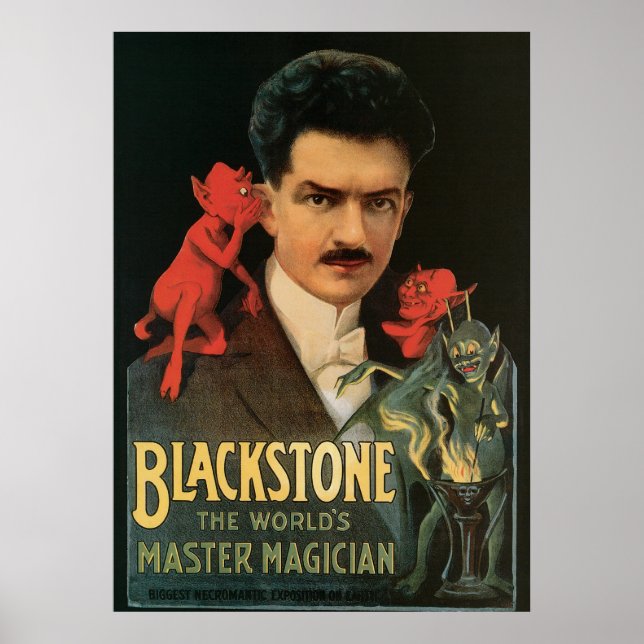 Vintager Blackstone Der Magier der Welt Poster (Vorne)