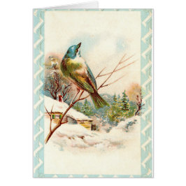 Vintager Blaue Vogel