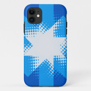 Vintager blauer Halbstern-iPhone 5 Fall iPhone 11 Hülle