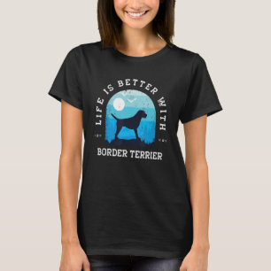 Vintager blauer Hund Mama Da T-Shirt