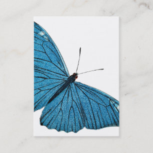 Vintager blauer Morpho Schmetterling Visitenkarte