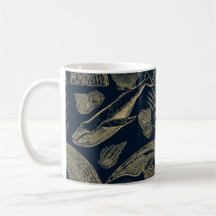 Vintager Blauwal Kaffeetasse