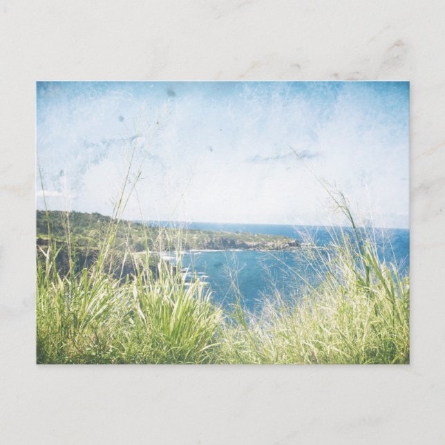 Vintager Blick auf den Ozean | Postkarte (Vorderseite)