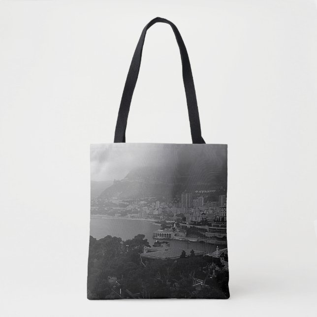 Vintager Blick auf Monaco Monte Carlo (Vorderseite)