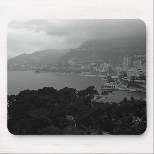 Vintager Blick auf Monaco Monte Carlo Mousepad