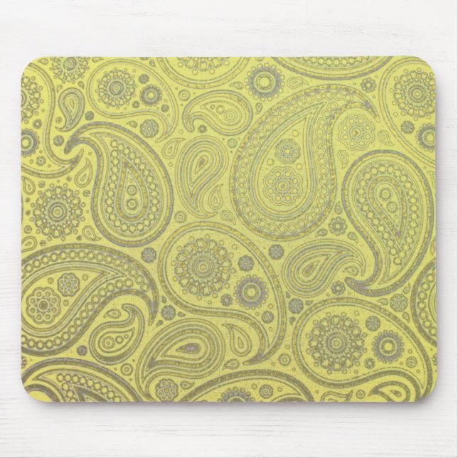 Vintager Blick Paisley-Gewebes Mousepad (Vorne)