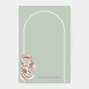 Vintager Blumenbogen, kundenspezifische Post-It-No Post-it Klebezettel