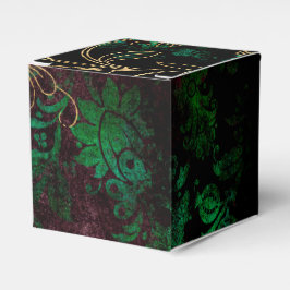 Vintager BlumenDamast Geschenkschachtel