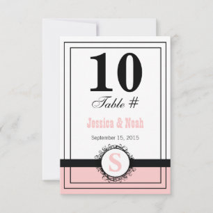 Vintager BlumenDamast Hochzeitstisch Nr. Einladung