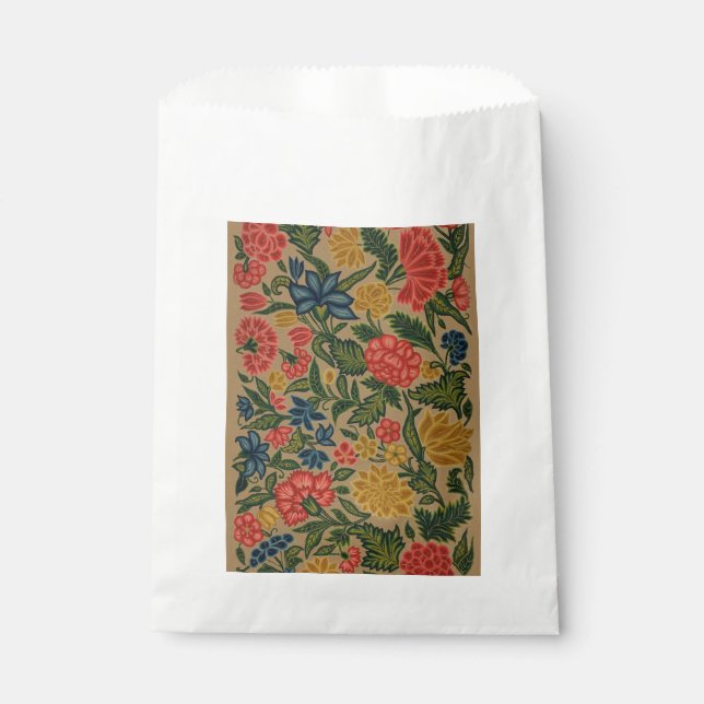 Vintager Blumendesigner Geschenktütchen (Vorderseite)