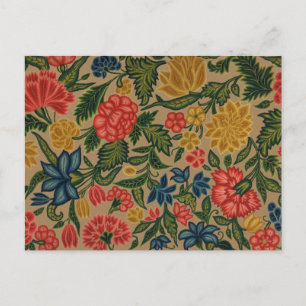 Vintager Blumendesigner Postkarte