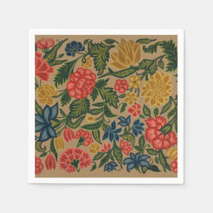Vintager Blumendesigner Serviette