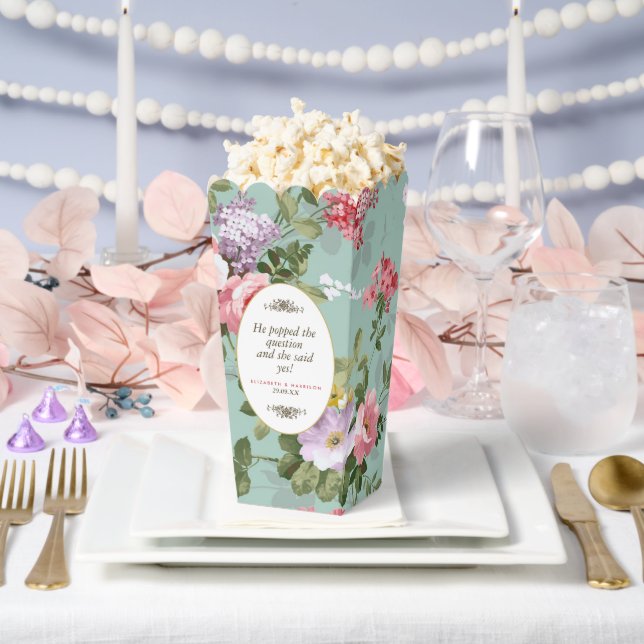 Vintager Blumengarten Botanische Hochzeit Geschenkschachtel (Hochzeit)