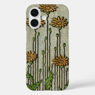 Vintager Blumengarten Daisy Blume Muster iPhone 16 Hülle