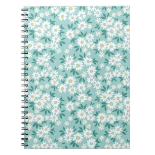 Vintager blumengeschmückter Hintergrund. Nahtloses Notizblock