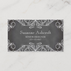 Vintager Blumengestalter Visitenkarte