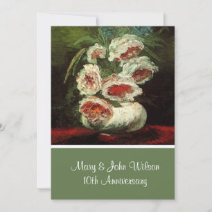 Vintager Blumenjubiläum, Van Gogh Einladung