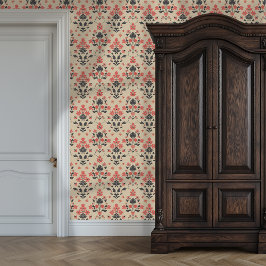 Vintager Blumenkonzern Princesscore Tapete