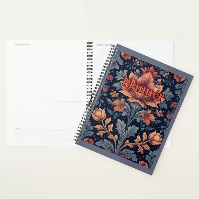 Vintager Blumenplaner - elegantes botanisches Desi Planer (Anzeige)