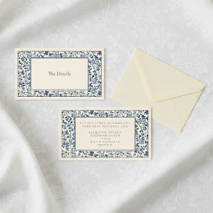 Vintager Blumenrahmen im Details Gehäuse Begleitkarte