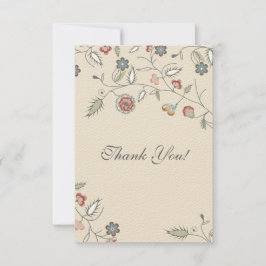 Vintager Blumenrand danken Ihnen Dankeskarte