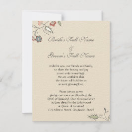 Vintager Blumenrand Einladung