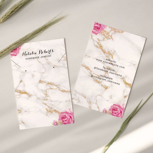 Vintager Blumenschmuck mit Necklace Display (Von Creator hochgeladen)