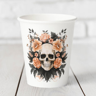 Vintager Blumenschmuck Pappbecher