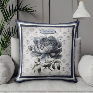 Vintager Blumenstrauß Kissen