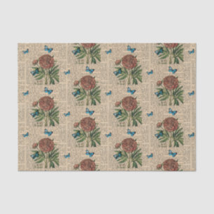 Vintager Blumenstrauß Seidenpapier