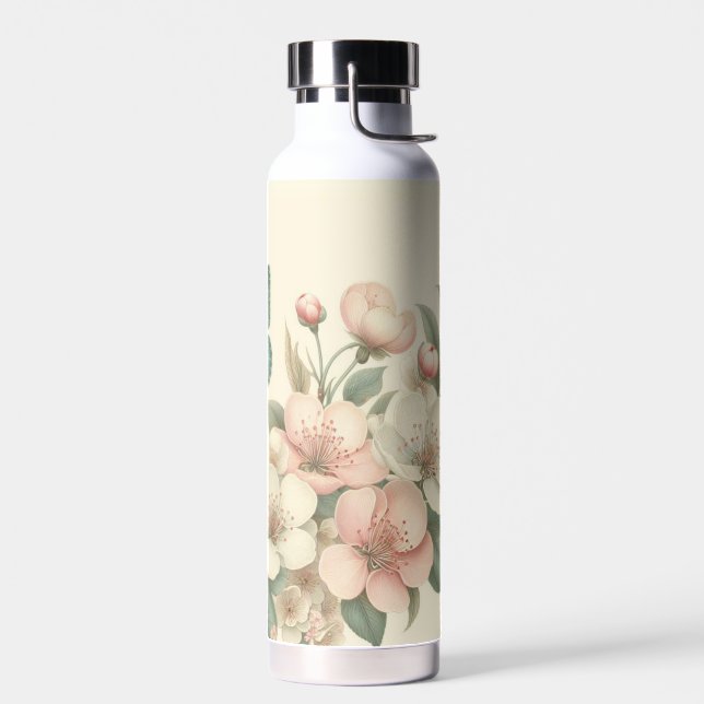Vintager Blütenschmetterling Trinkflasche (Links)