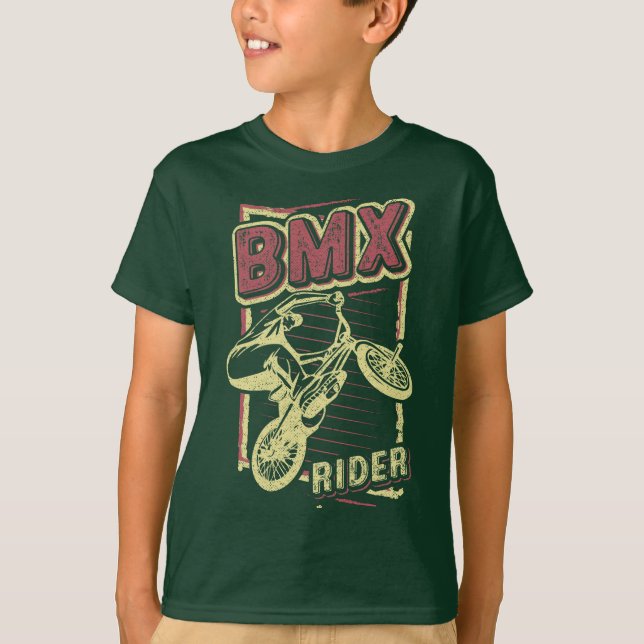 Vintager Bmx-Fahrer - Bmx Bike T-Shirt (Vorderseite)