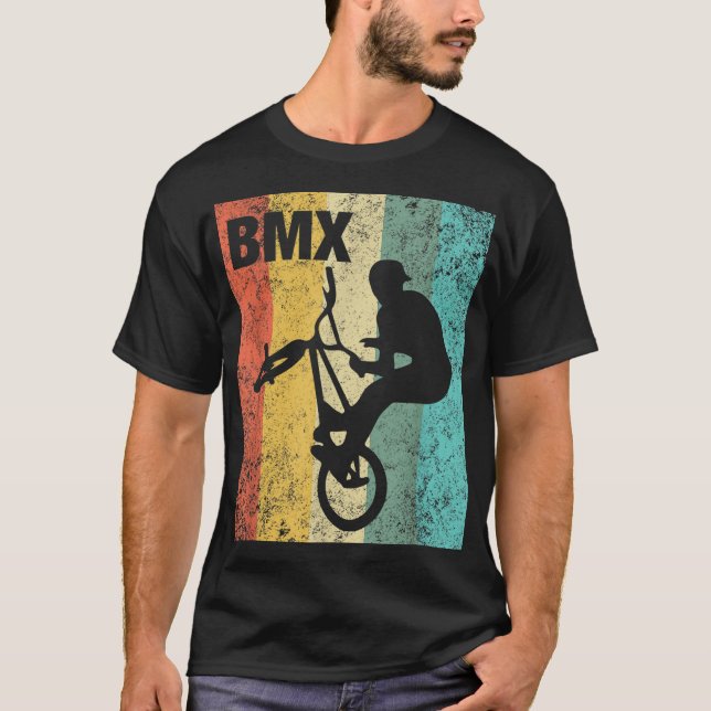 Vintager BMX Rider - Bike Bicycle Racing T-Shirt (Vorderseite)