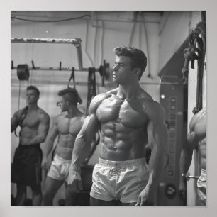 Vintager Bodybuilder 2 Poster