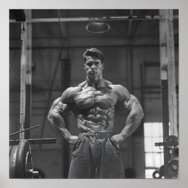 Vintager Bodybuilder 4 Poster