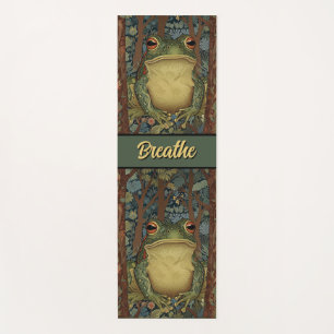 Vintager Boho-Waldfrosch anpassbar Yogamatte