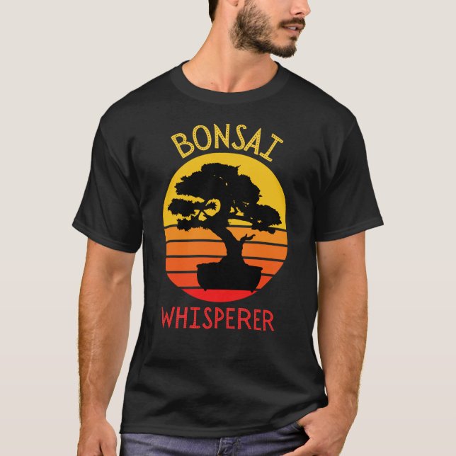 Vintager Bonsai Tree Whispern Japanischer Retro T-Shirt (Vorderseite)
