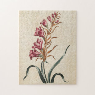 Vintager Botanischer Blumenfoxglove Puzzle