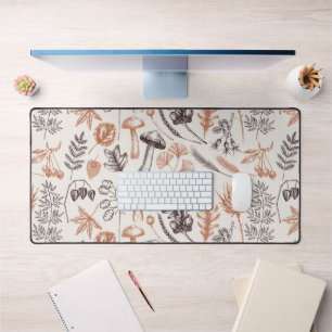 Vintager botanischer Fall Schreibtischunterlage