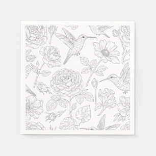 Vintager botanischer Neapel Serviette
