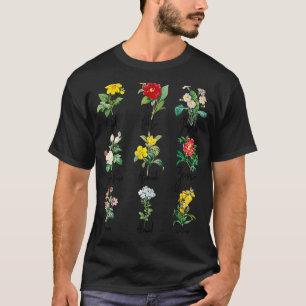 Vintager botanischer schöner Blume Power T-Shirt