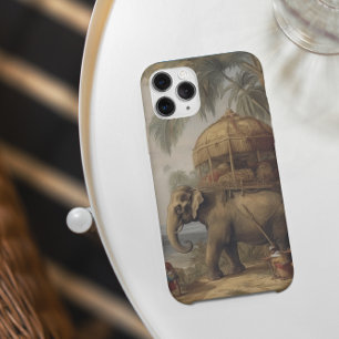 Vintager botanischer Szene-Elefant mit Howdai Case-Mate iPhone Hülle
