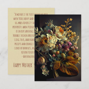VINTAGER BOUQUET VON BLUME, DIE MUTTER-TAG ENTWICK DANKESKARTE