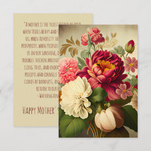 VINTAGER BOUQUET VON BLUME, DIE MUTTER-TAG ENTWICK DANKESKARTE