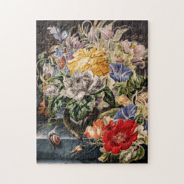 Vintager Bouquet von Blume Puzzle (Vertikal)