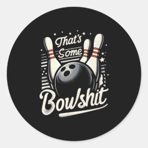 Vintager Bowling, das ist etwas Bowl Retro Funny B Runder Aufkleber