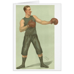 Vintager Boxer mit langes Grün-Stämmen