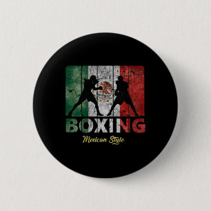 Vintager Boxstil in Mexiko Großes Boxen Button