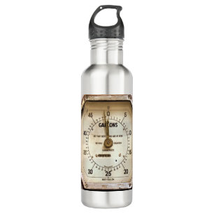 VINTAGER BRENNSTOFFSPIEL EDELSTAHLFLASCHE