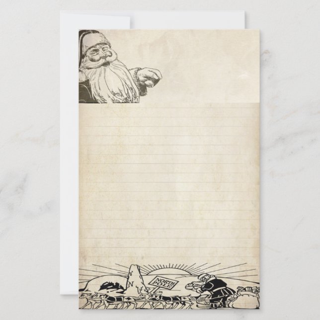 Vintager Brief an das Blatt Papier (Vorderseite)